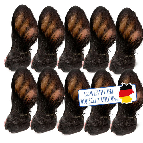 Rinderohren mit Fell (10 Stück)