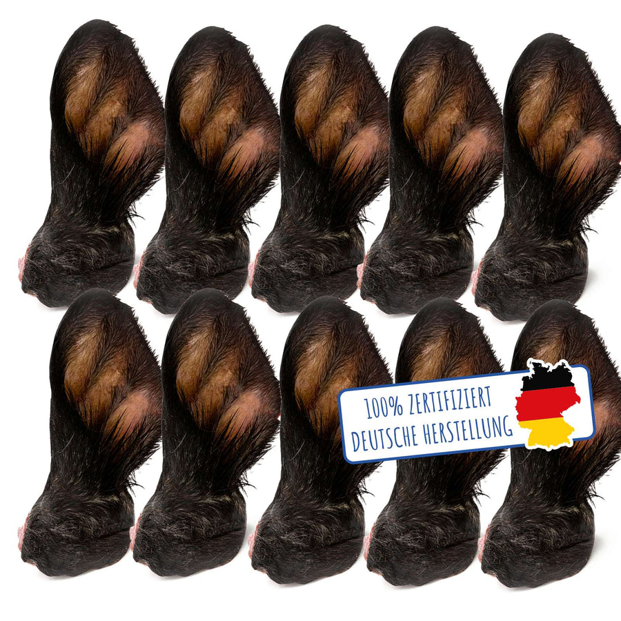 Rinderohren mit Fell (10 Stück)