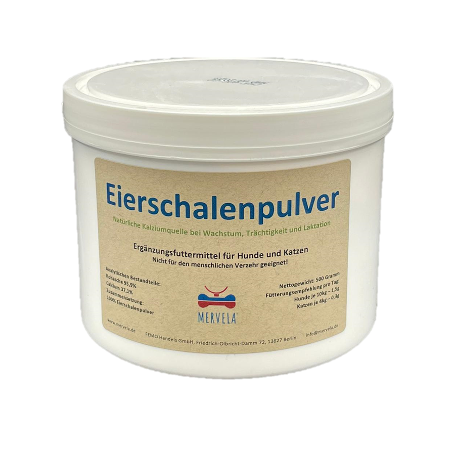 Eierschalenpulver für Hunde