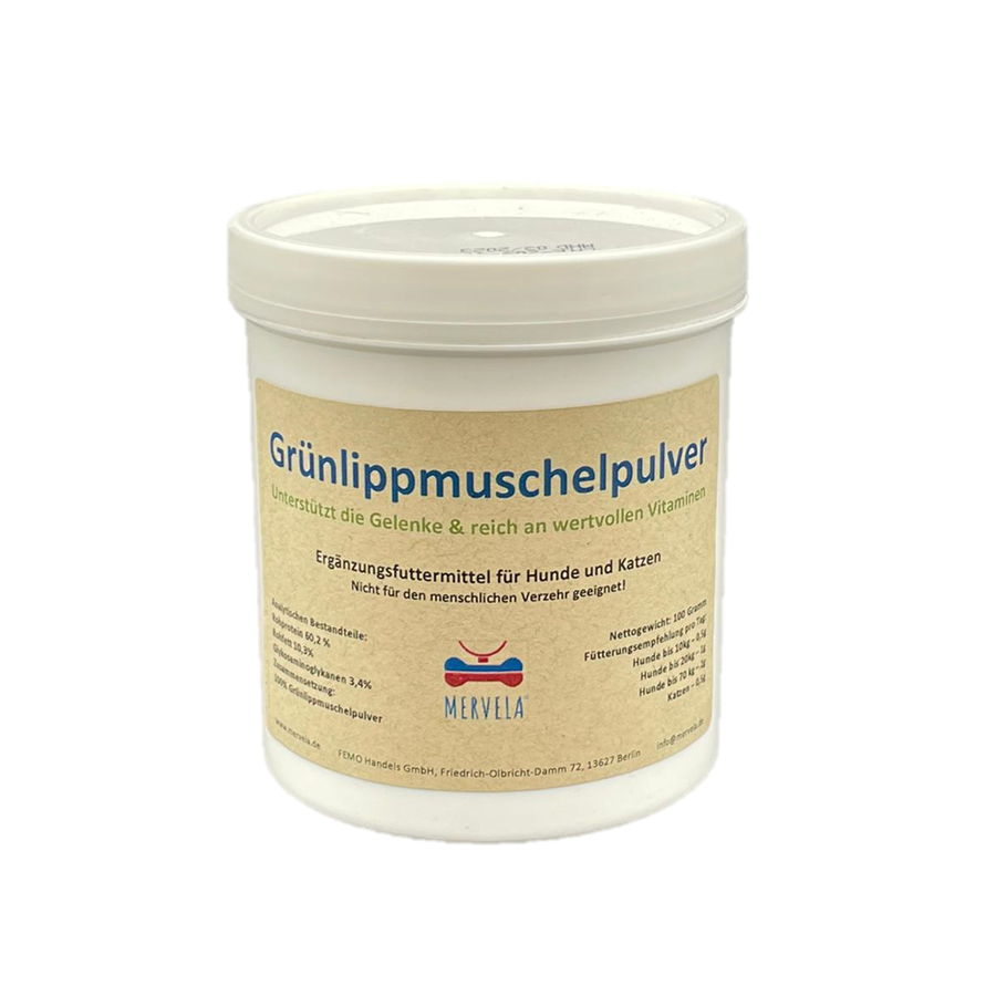 Grünlippmuschelpulver für Hunde