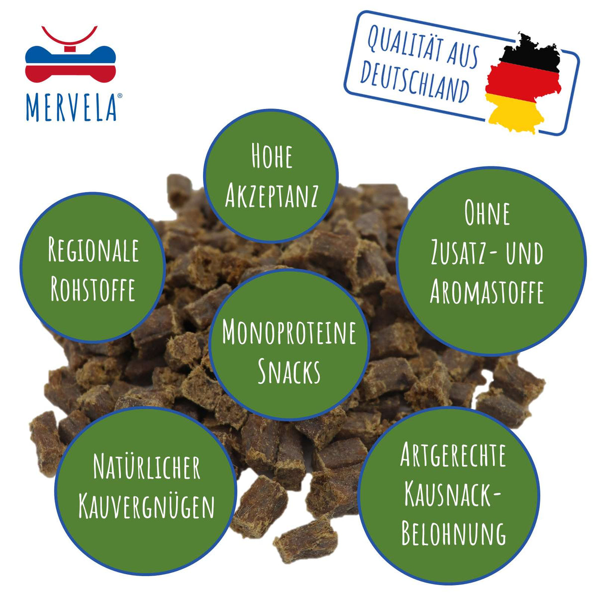Damhirschkuh Würfel 500g