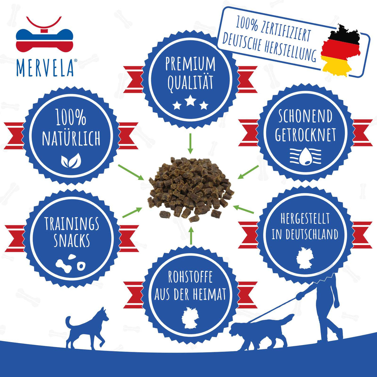 Damhirschkuh Würfel 500g