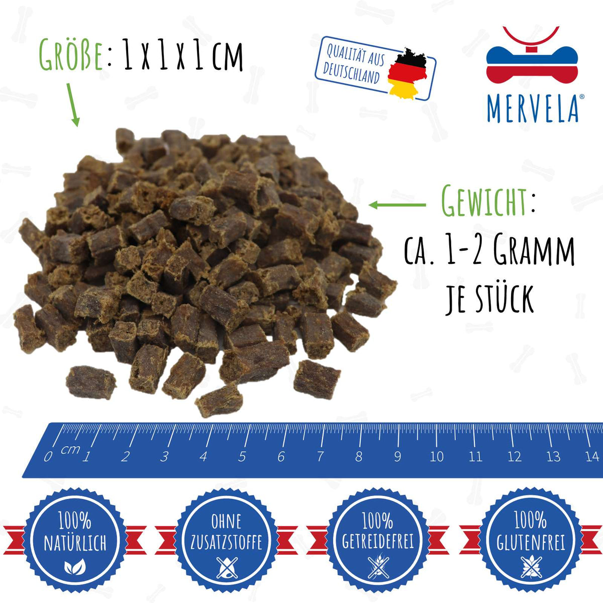 Damhirschkuh Würfel 500g