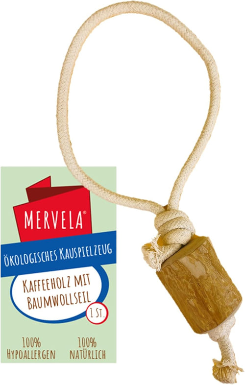 Kauseil (5) aus Baumwolle mit Kaffeeholzknochen